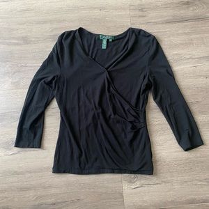 🍑RALPH LAUREN BLACK TOP